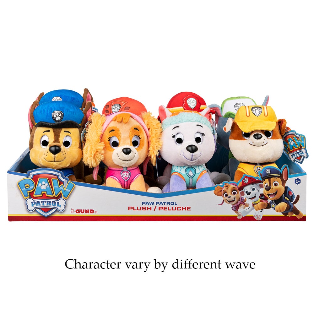 PAW PATROL - 6" SMALL PLUSH ASST CDU (8) BL